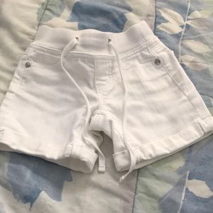 Used white denim shorts